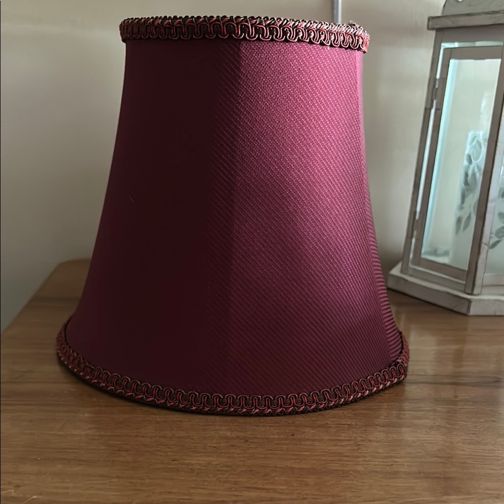 Elegant Burgundy Lampshade
